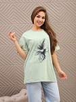 Футболка женская Жанет фисташка