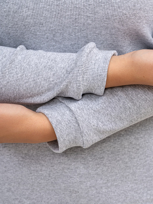 Джемпер Валери серый меланж