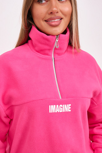 Толстовка жен. Тренд-2 флис малина