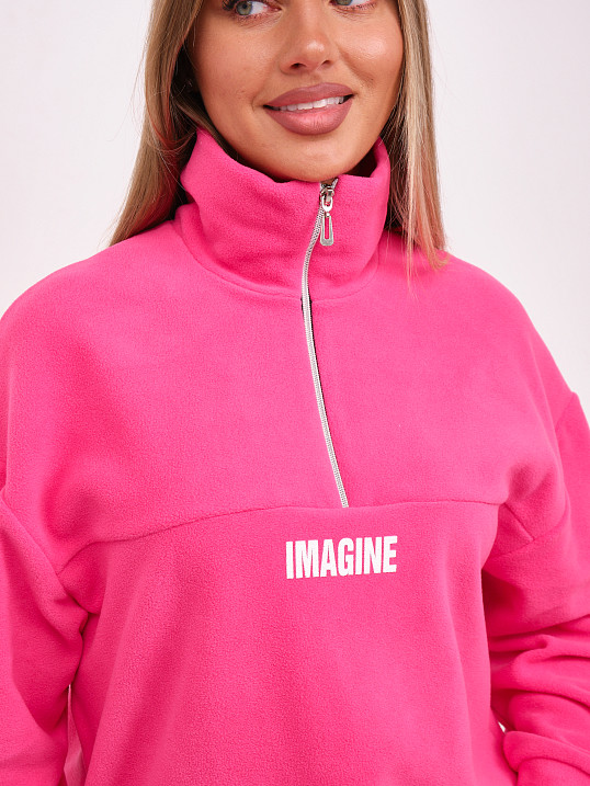 Толстовка жен. Тренд-2 флис малина