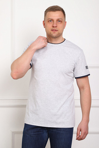 Футболка мужская Смарт серый/меланж