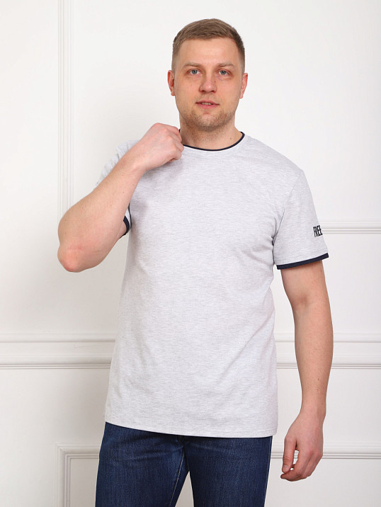 Футболка мужская Смарт серый/меланж