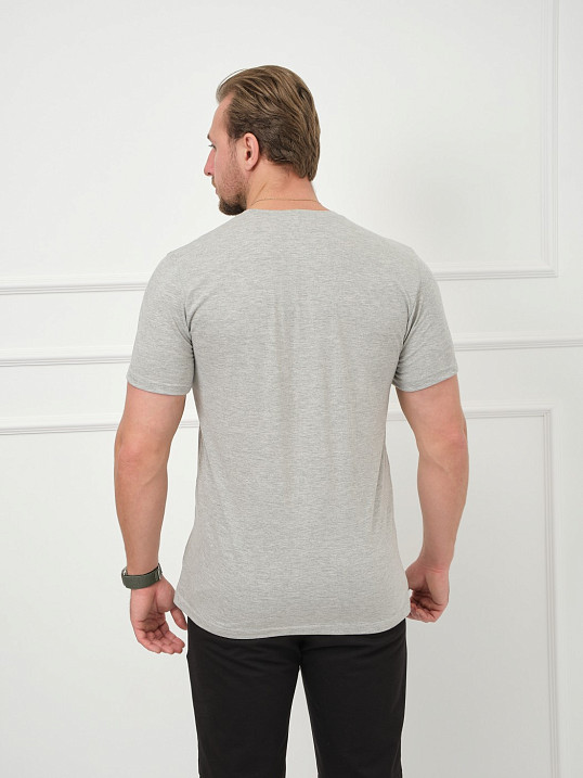 Футболка мужская Норд серый меланж