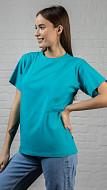 Футболка женская Ритм изумруд