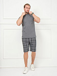 Костюм мужской Джой серый/клетка