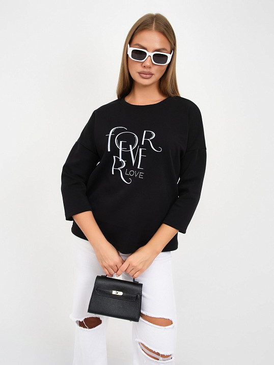 Свитшот женский Одри черный