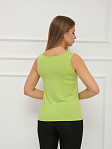 Майка вискозная однотонная лайм