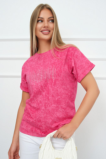 Футболка женская Арабеска фуксия