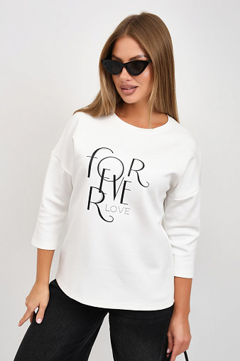 Свитшот женский Одри молочный