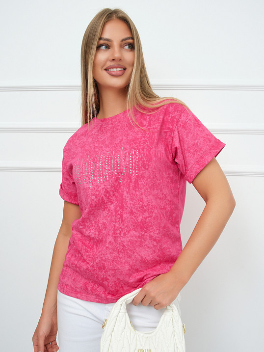 Футболка женская Арабеска фуксия