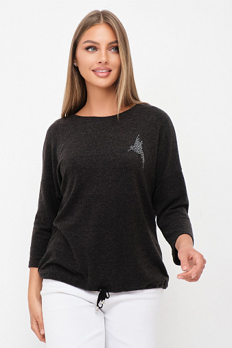 Джемпер Оливия т.серый