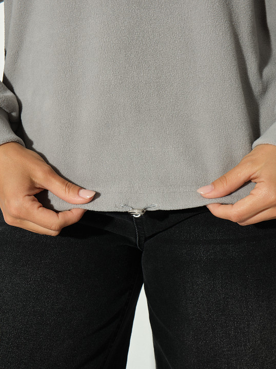 Толстовка жен. Тренд-2 флис св.серый