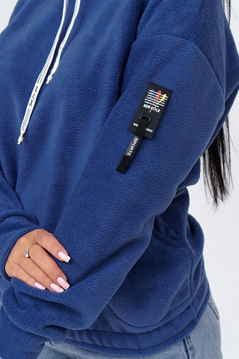 Толстовка Флис индиго