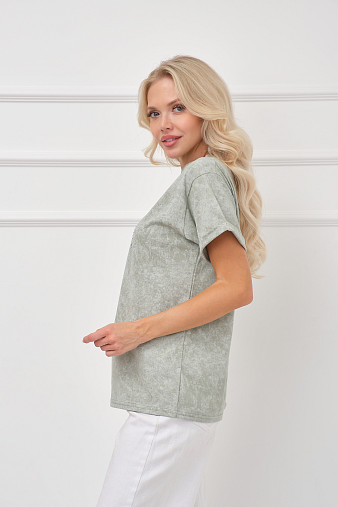 Футболка женская Арабеска фисташка