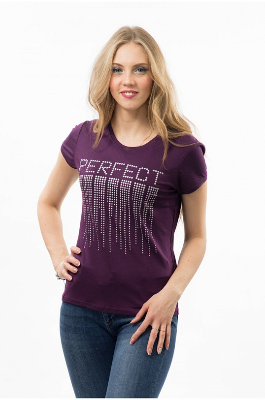 Футболка Совершенство баклажан