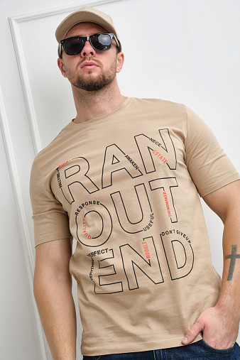 Футболка мужская Сириус бежевый