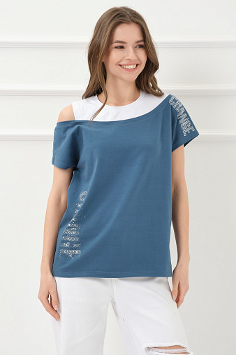 Футболка женская Мирэль петроль