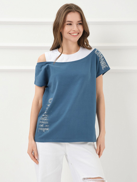 Футболка женская Мирэль петроль