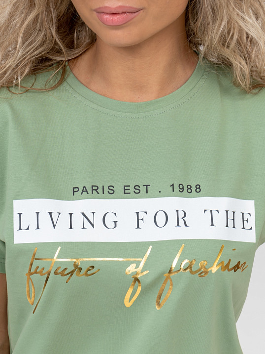 Футболка женская Имидж фисташка