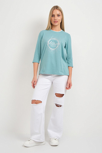 Лонгслив женский Магия аква