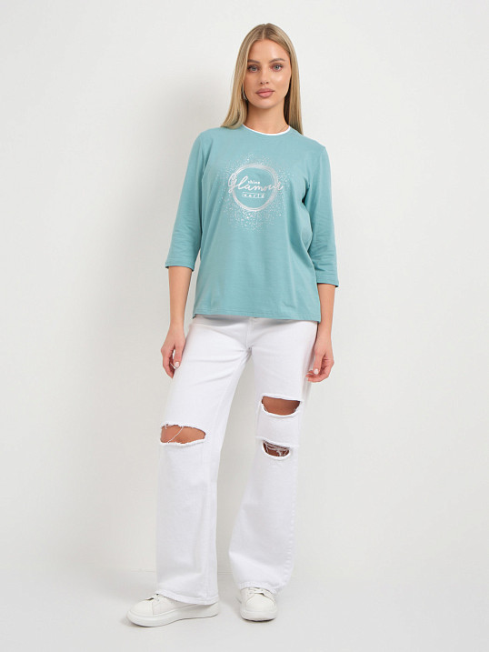 Лонгслив женский Магия аква