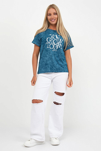 Футболка жен. Лиона варенка морская волна