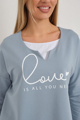 Свитшот женский Шрифт арона