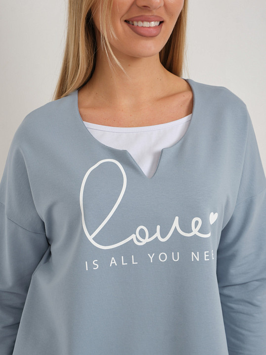 Свитшот женский Шрифт арона