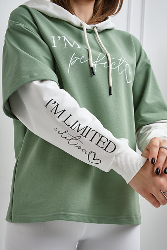 Толстовка женская Венди фисташка