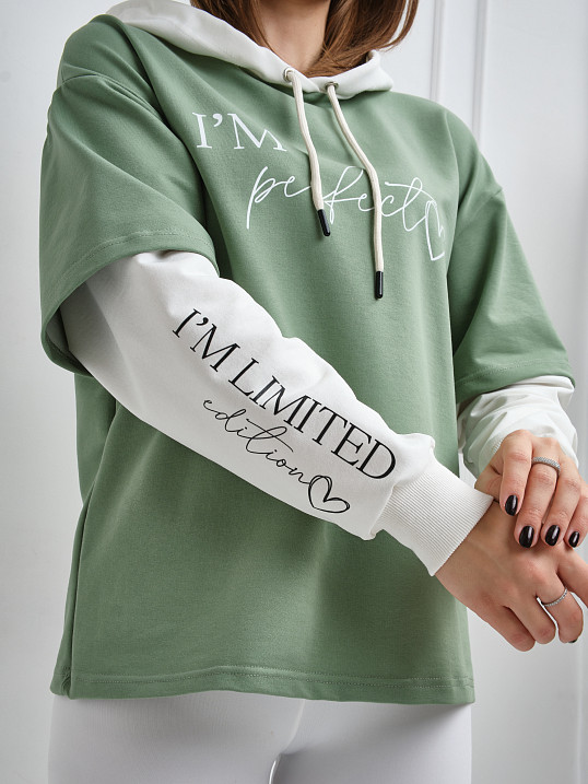 Толстовка женская Венди фисташка