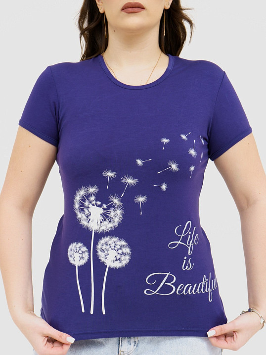 Футболка Одуванчик черника
