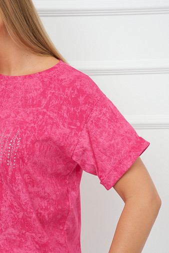 Футболка женская Арабеска фуксия