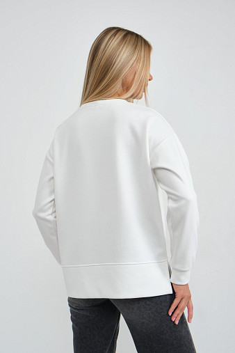 Свитшот жен. Либерти однотонный экрю