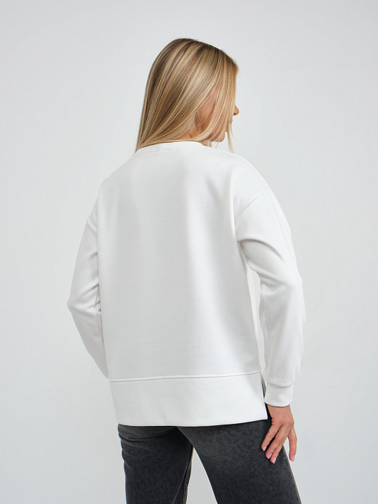 Свитшот жен. Либерти однотонный экрю