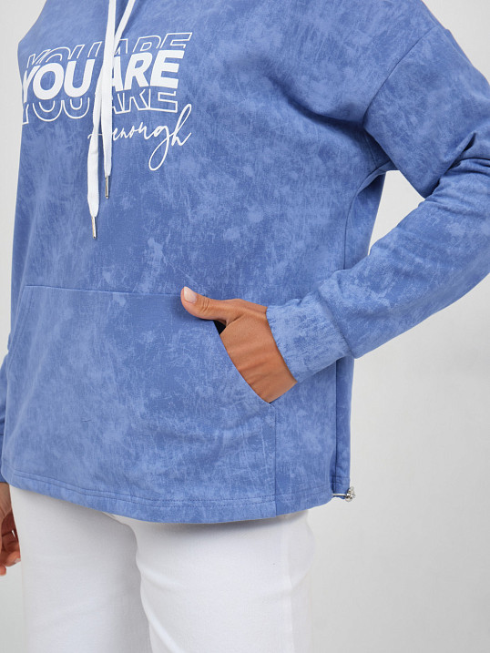 Толстовка женская Винтаж василек