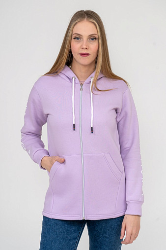 Толстовка женская Гамма на молнии лаванда