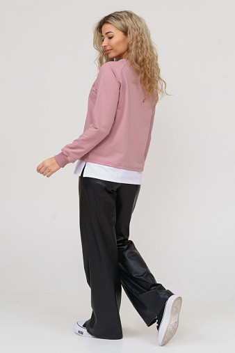 Толстовка женская Дабл сухая роза