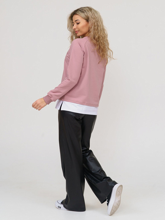 Толстовка женская Дабл сухая роза