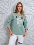 Свитшот женский Бьюти фисташка