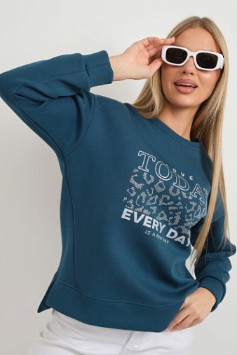 Свитшот женский Лео петроль