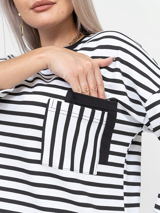 Лонгслив Горизонт черный