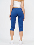 Бриджи кулирка с лайкрой однотонные индиго