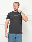 Футболка мужская Респект антрацит/меланж