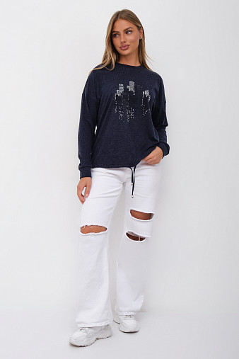 Джемпер жен. Сити ангора синий