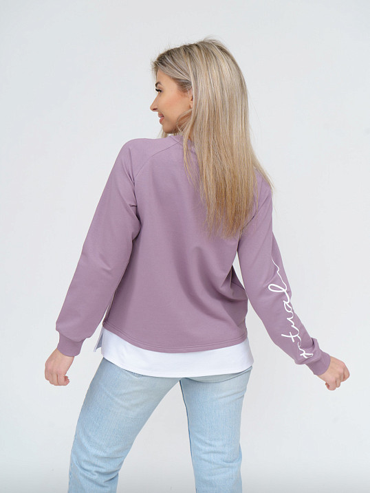 Толстовка женская Дабл светло-лиловый
