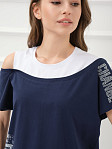 Футболка женская Мирэль т.синий