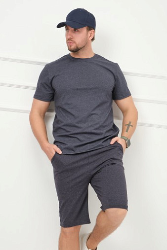 Костюм Эверест мужской синий меланж