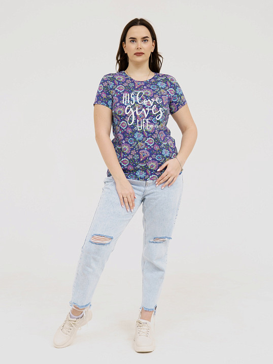 Футболка Карнавал хлопок фиолет