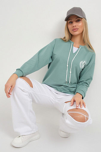 Свитшот женский Гранд св.изумруд