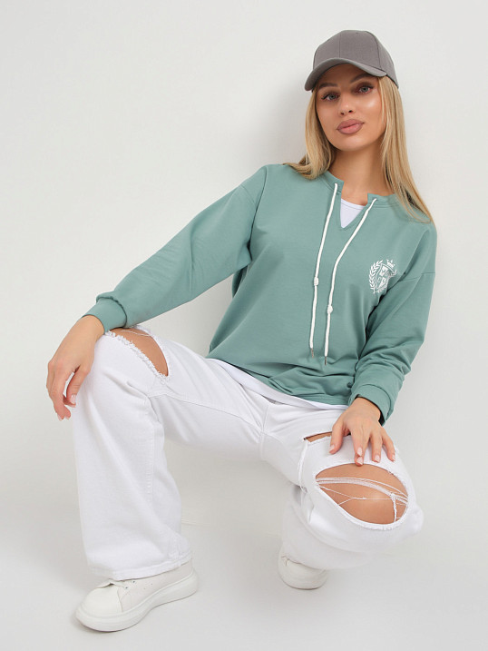 Свитшот женский Гранд св.изумруд